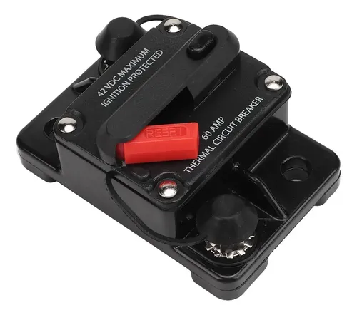 Interruttore Riarmo Manuale Interruttore Automatico 12V 30A/40A/60A Con Riarmo Manuale - Portafusibile Metallico Portafusibile Riarmo Manuale - 3