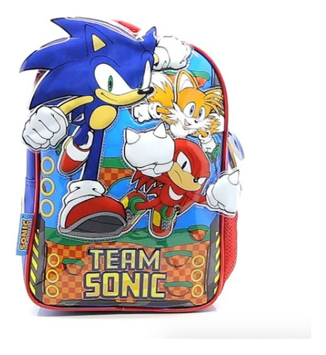 Mochila Espalda Sonic 12 P Infantil Jardín Cresko 108