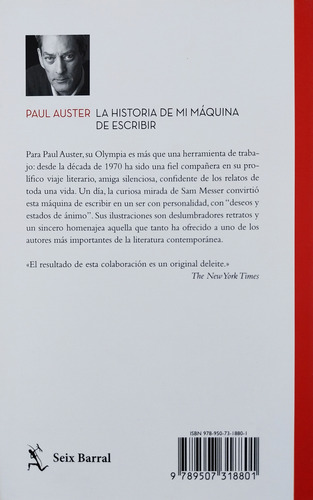 La Historia De Mi Máquina De Escribir - Paul Auster