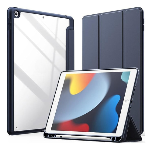 Funda Carcasa Transparente Con Ranura Lapiz  Para iPad 10.2
