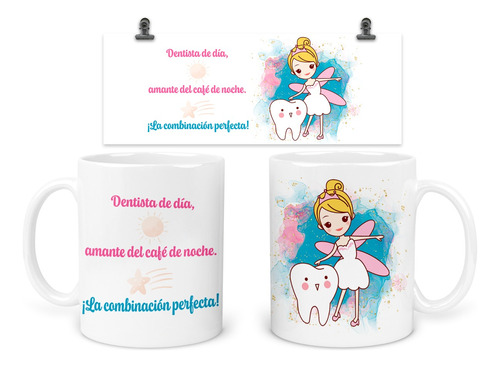 Taza 11 Oz Tap24. Regalo Dentista Hada De Los Dientes