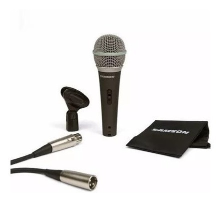 Imagen 2 de 4 de Microfono Dinamico Samson R21s Premium Cable Y Pipeta