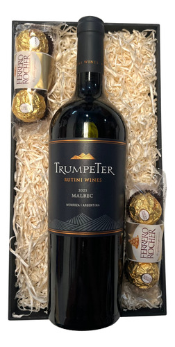 Box Trumpeter Malbec + Chocolates - Regalo Dia Del Padre -