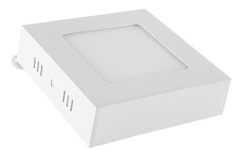 Lampara Led Cuadrada Para Sobreponer 18 W Iusa Color Blanco