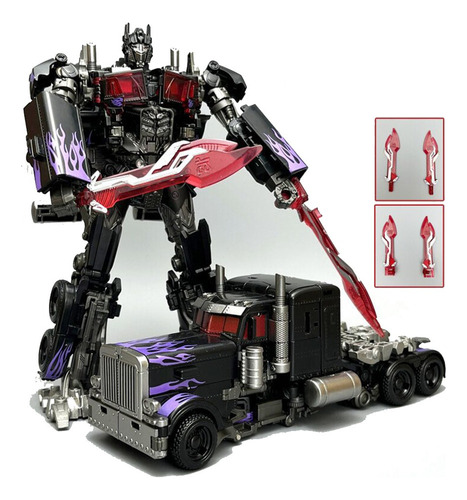 Transformers Optimus Prime Trailer Trucks Miniatura Coche