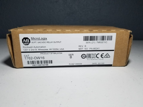 Plc 1762-ow16 Allen Bradley