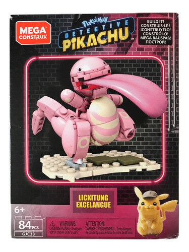 Lickitung Pokemon Mega Construx Detective Pikachu Gjc33 84pz 84 (Usado)