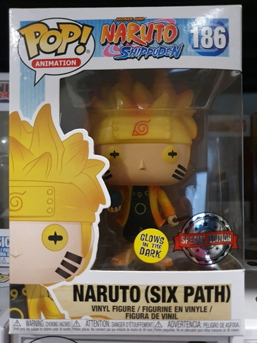 Naruto Six Path Glow Dark #186 Brilla Rasengan Funko Pop
