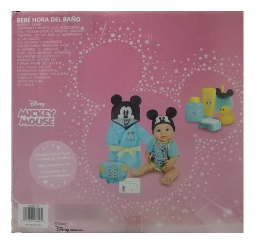 Bebe Disney Mickey Hora Del Baño Con Accesorios