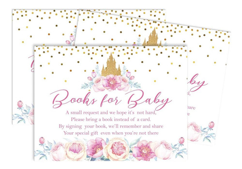 Inkdotpot 30 tarjetas De Solicitud De Libro Para Baby Shower