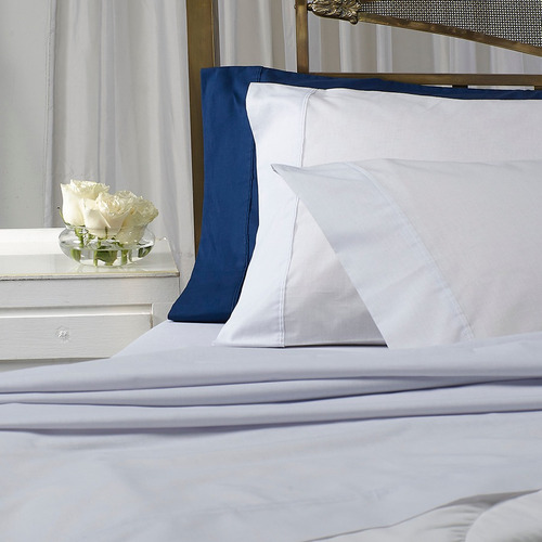Juego De Sábanas Cannon Fieldcrest 144 Hilos King Size White Liso