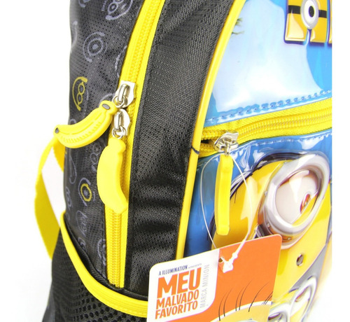 Mochila De Rodinha Com Alça De Costas Minions Clio Mn2273k
