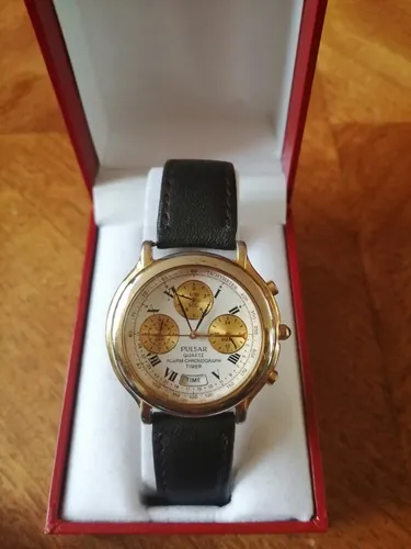 Pulsar quartz alarm chronograph timer hotsell