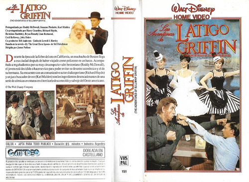 Las Aventuras De Latigo Griffin Vhs Walt Disney