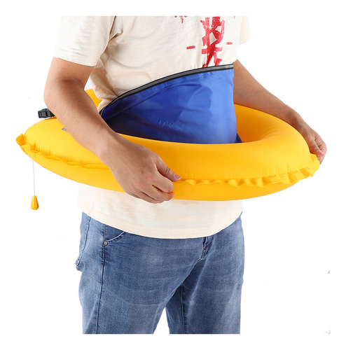 Cinturón De Chaleco Salvavidas Inflable Ajustable Con Reflec