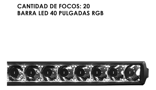Barra De Luces Led Aurora 225w 40 In Rbg High Spot Lightning