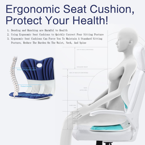 Cojín De Respaldo Lumbar Sorfia Para Silla De Oficina Y Coch