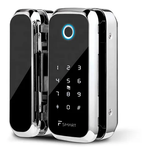Cerradura Electrónica Puerta Vidrio Blindex - App Huella E15