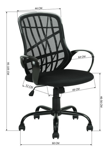Silla De Oficina Desert Negra