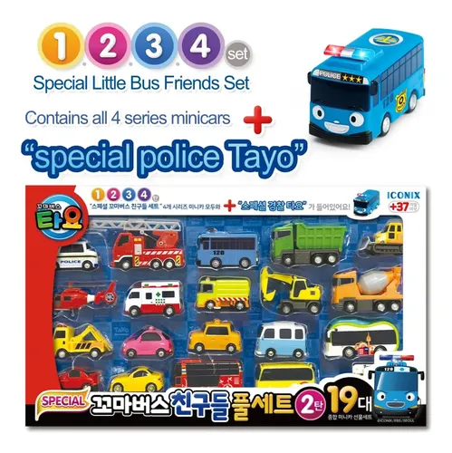 Conjunto Toy Tayo The Little Bus Special Friends Com O Segun
