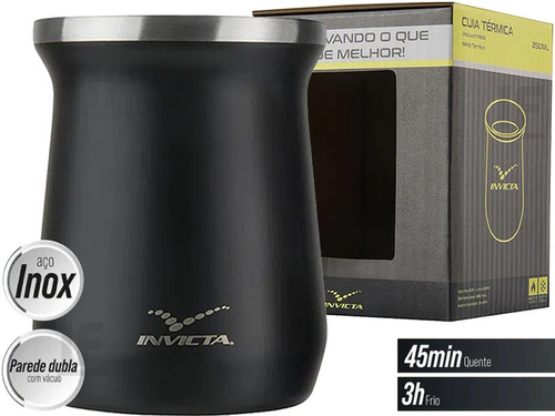 Cuia Térmica 250ml Invicta Tereré Erva Mate Chimarrão