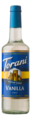 Syrup Torani Café Cocktail Vainilla Sin Azucar 750 Ml