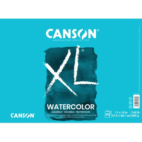 Bloc De Papel Acuarela Canson Xl 140 Lb, 11x15 , 30 Hojas