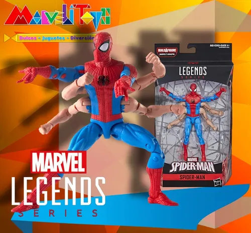 spiderman 6 brazos marvel legends