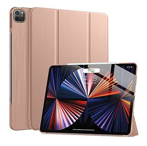 Funda Soke Para iPad Pro 12.9 Generacion 5 Color Rosada Dura