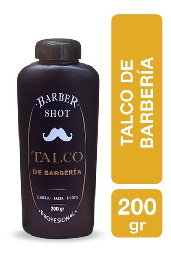 Talco Corporal Para Barberia Uso En Cabello Barba Y Bigote