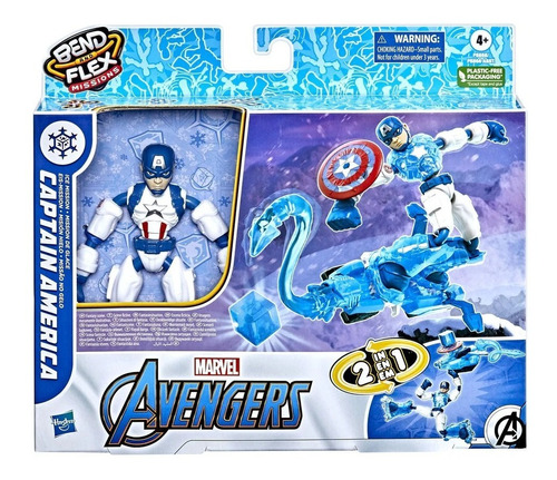 Figura Bend And Flex Missions Capitan America / Diverti