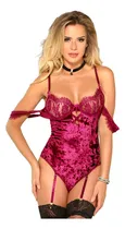 Comprar Oh Vicky - Body Portaligas Lencería Sexy Femenina S\u002Fm - L\u002Fxl