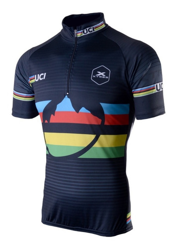 Remera Ciclismo Ciclista Manga Corta Hombre Yersey Bolsillos