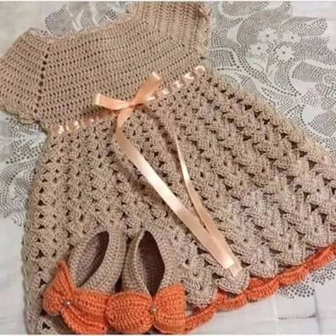Vestido Tejido Crochet Ropa Conjunto Capullo Bebe Niña Niño | MercadoLibre