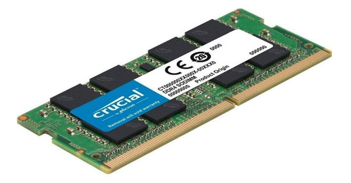 Imagen 2 de 2 de Memoria RAM color verde 4GB 1 Crucial CT4G4SFS8266