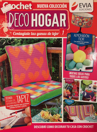 Revista Tejidos Crochet Nueva Colección Deco Hogar Liquido