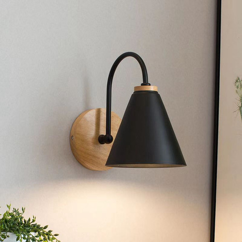 Lámpara De Pared Para Pasillo, De Hierro, Montada En Forma C