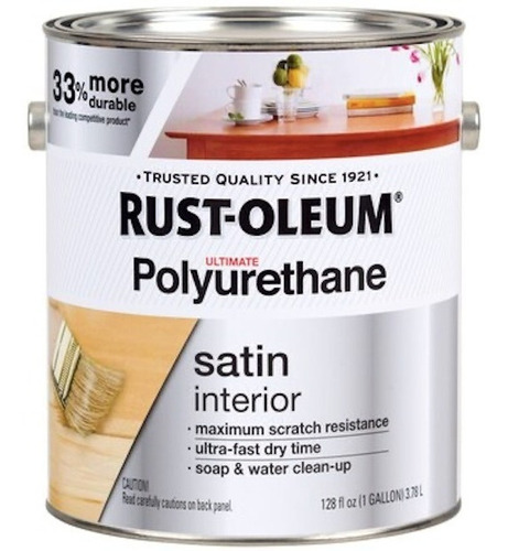 Rust-oleum Poliuretano Base Agua Transparente Mate 