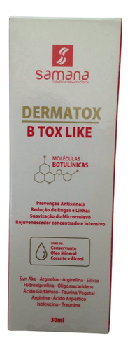 Dermatox - B Tox Like - Uso Home Care 30g - Samana