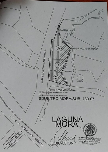 Terreno En Venta A Pie De Carretera Tepic-aguamilpa Cerca De Laguna Mora En Tepic, Nayarit