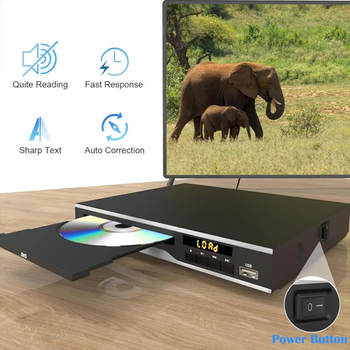 Reproductor De Dvd Maite Mtdvd-ba Region Free Con Salidas Rc