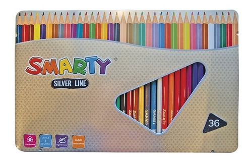 Colores Smarty Silver Line C/36 Precio Mayoreo $246.18
