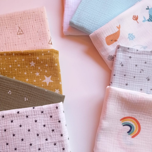 Imagen 9 de 9 de Promo 2 Mantas De Muselina Swaddles Rebozo Recibidor Bebé