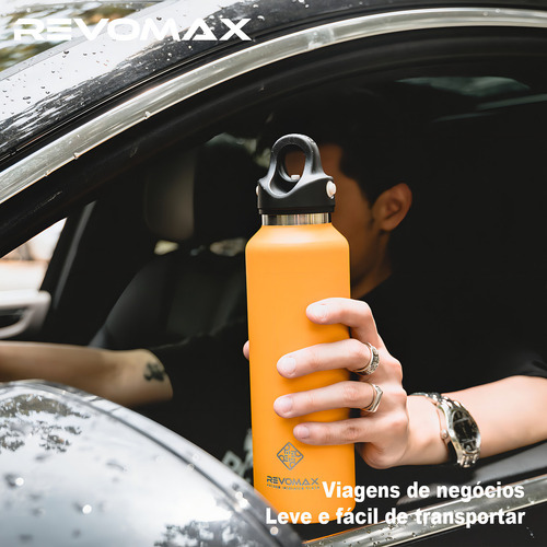 La botella termo Revomax con aislamiento al vacĂo de 950 ml tiene capacidad para 36