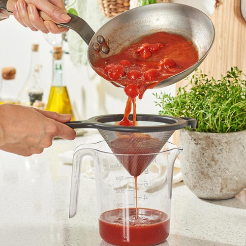 Colador Chino Inox C/mango Plastico 15cm Gastromax