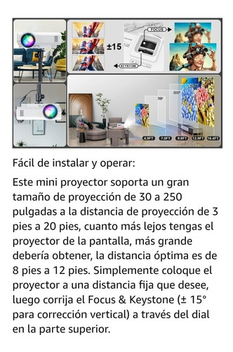 Imagen 6 de 9 de Proyector Vídeo Alto Brillo 8500 Lúmens Nativa 1080p Full Hd