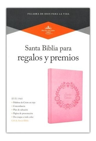 Biblia Rvr 1960 Para Regalos Y Premios Rosa Símil Piel