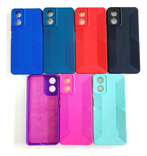 Estuche Forro Goma Para Motorola Moto G04