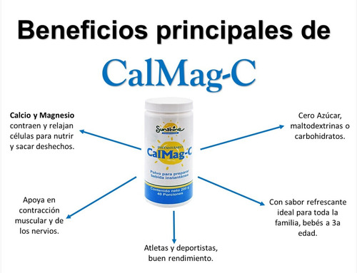 Imagen 5 de 7 de Bebida Calmag-c Con Calcio Y Magnesio Vit C