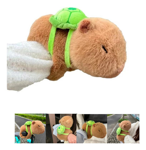 Pulsera De Peluche De Capibara Con Mochila, Regalo Para Niño